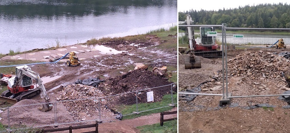 La riqualificazione “armata” di ruspe del lago Santo: “Trasformato in un parco giochi con pedane e pontili galleggianti”